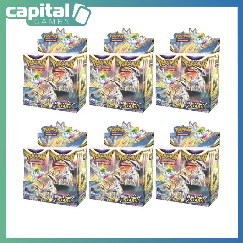 Pokémon TCG: Sword & Shield 9 Brilliant Stars Booster CDU x6 Pokémon TCG: Sword & Shield 9 Brilliant Stars Booster CDU x6