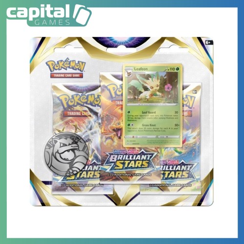 Pokémon TCG: Sword & Shield 9 Brilliant Stars 3-Pack Booster Display