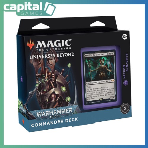Magic: The Gathering - Universes Beyond: Warhammer 40,000 Commander Deck - Necron Dynasties Magic: The Gathering - Universes Beyond: Warhammer 40,000 Commander Deck - Necron Dynasties