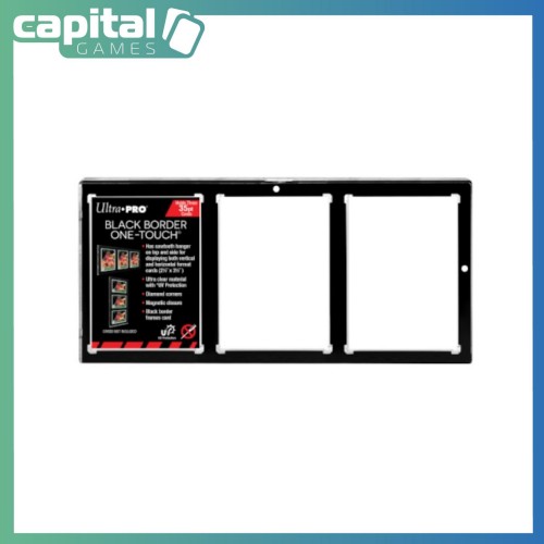 Ultra Pro - 35pt 3-Card Black Border UV ONE-TOUCH Magnetic Holder Ultra Pro - 35pt 3-Card Black Border UV ONE-TOUCH Magnetic Holder