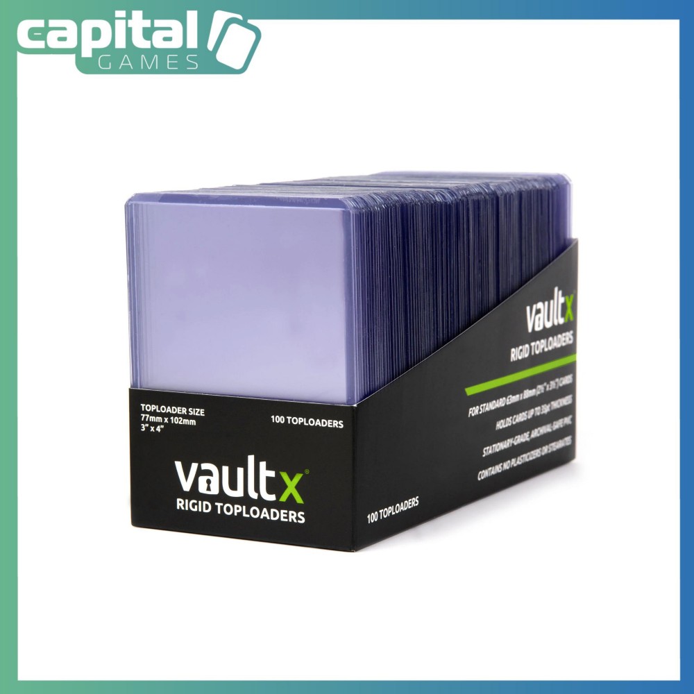 Vault X Rigid Toploaders 35pt (100 Pack) Vault X Rigid Toploaders 35pt (100 Pack)