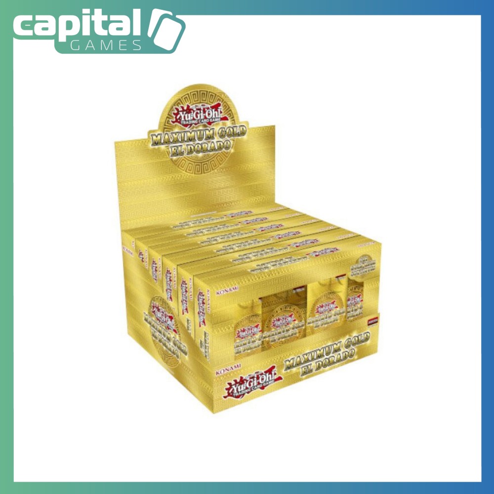 Yu-Gi-Oh! - Maximum Gold El Dorado Tuckbox - Reprint Unlimited Edition (6 Count) Yu-Gi-Oh! - Maximum Gold El Dorado Tuckbox - Reprint Unlimited Edition (6 Count)